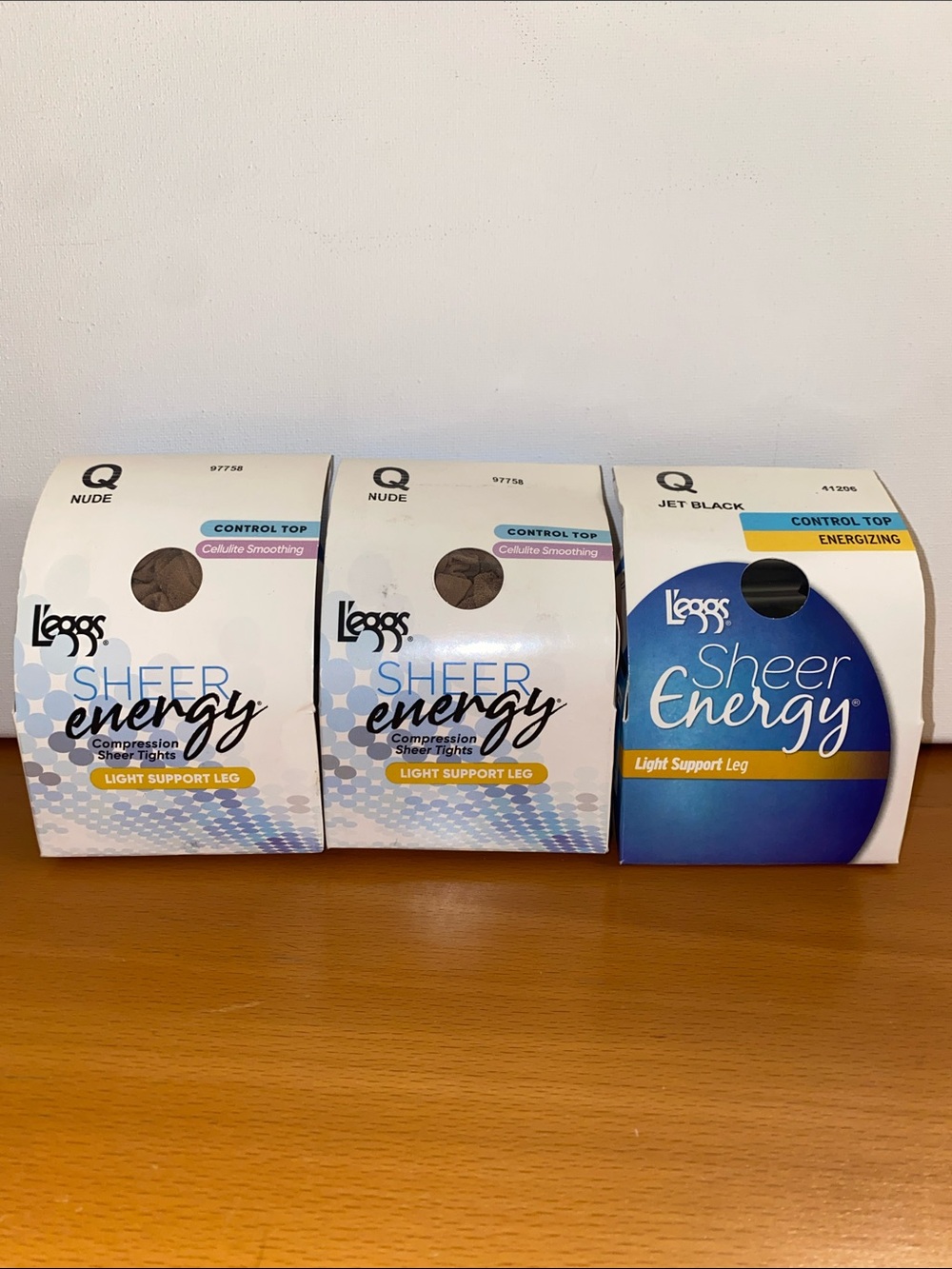L’eggs Sheer Energy Light Support Panty Hose Size Q Bundle